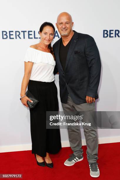 Nicole Steves and Detlef Steves attend the Bertelsmann Summer Party at Bertelsmann Repraesentanz on September 6, 2018 in Berlin, Germany.