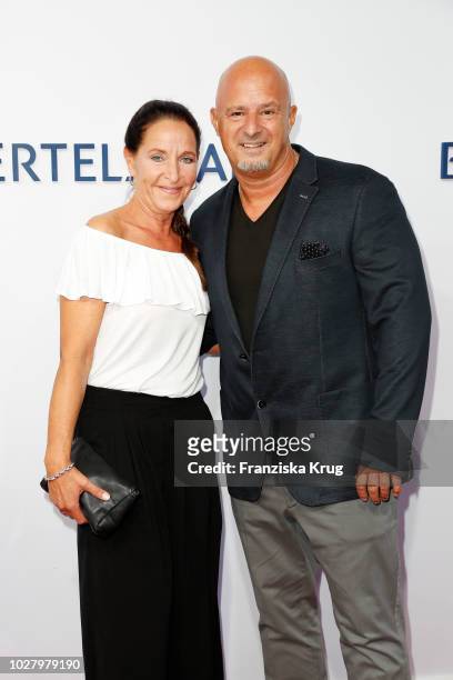 Nicole Steves and Detlef Steves attend the Bertelsmann Summer Party at Bertelsmann Repraesentanz on September 6, 2018 in Berlin, Germany.