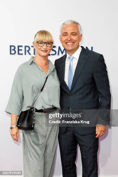 Alexandra von Thien and her husband Andreas von Thien attend the Bertelsmann Summer Party at Bertelsmann Repraesentanz on September 6, 2018 in...