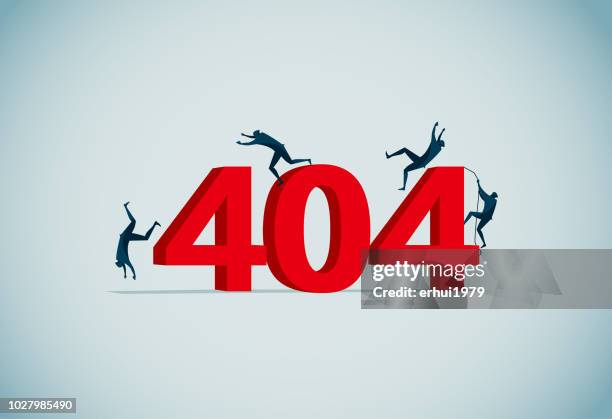 stockillustraties, clipart, cartoons en iconen met 404 - wrong way