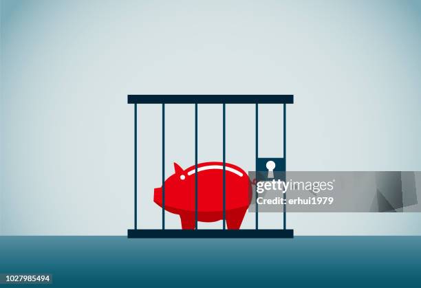 debt - debtors prison stock illustrations