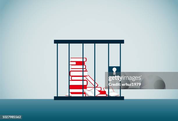 reading - denied stock illustrations