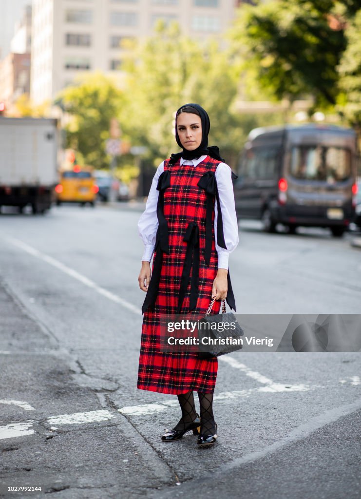 Street Style - New York Fashion Week September 2018 - Day 2