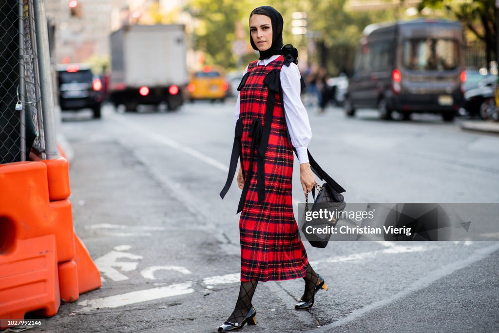 Street Style - New York Fashion Week September 2018 - Day 2