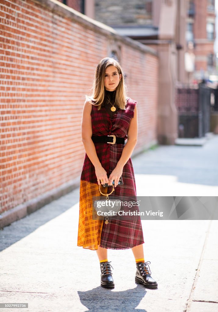 Street Style - New York Fashion Week September 2018 - Day 2