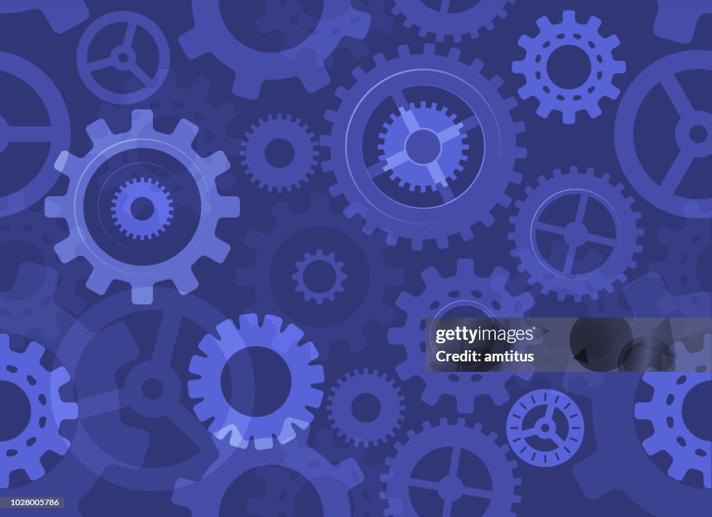 Different Color Cogs Seamless Blue Cogs High-Res Vector Graphic - Getty Images