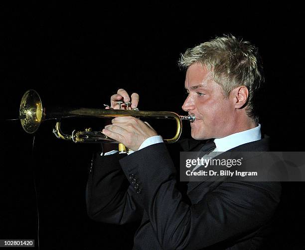 Jazz Trumpter Chris Botti performs in concert at The Greek Theatre on July 10, 2010 in Los Angeles, California.