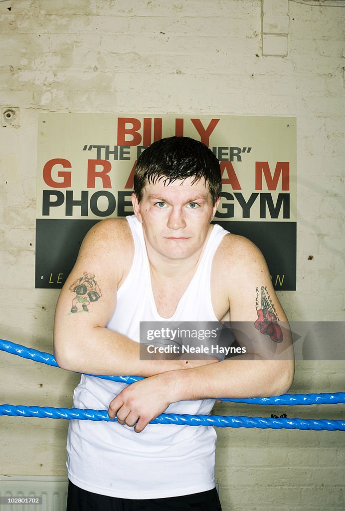 Manchester Ricky Boxer Boxer Ricky Hatton poses for a portrait shoot in Manchester, England ...