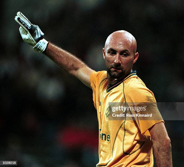 Fabien Barthez of Manchester United during the Opel Masters 2000 game between FC Bayern Munchen and Manchester United in Munich. Mandatory Credit:...