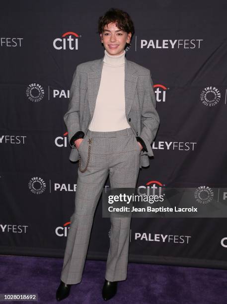 Brigette Lundy-Paine from Netflix's "Atypical" attends The Paley Center For Media's 2018 PaleyFest Fall TV Previews 'Netflix' on September 06, 2018...