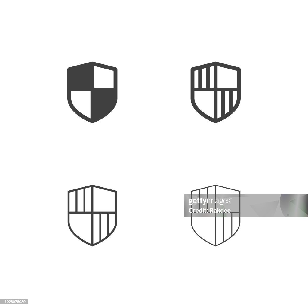 Security Shield Icons - Multi Series