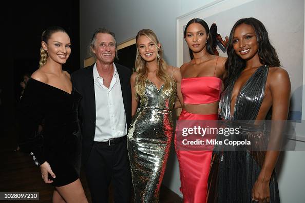 Candice Swanepoel, Russell James, Romee Strijd, Lais Ribeiro, and