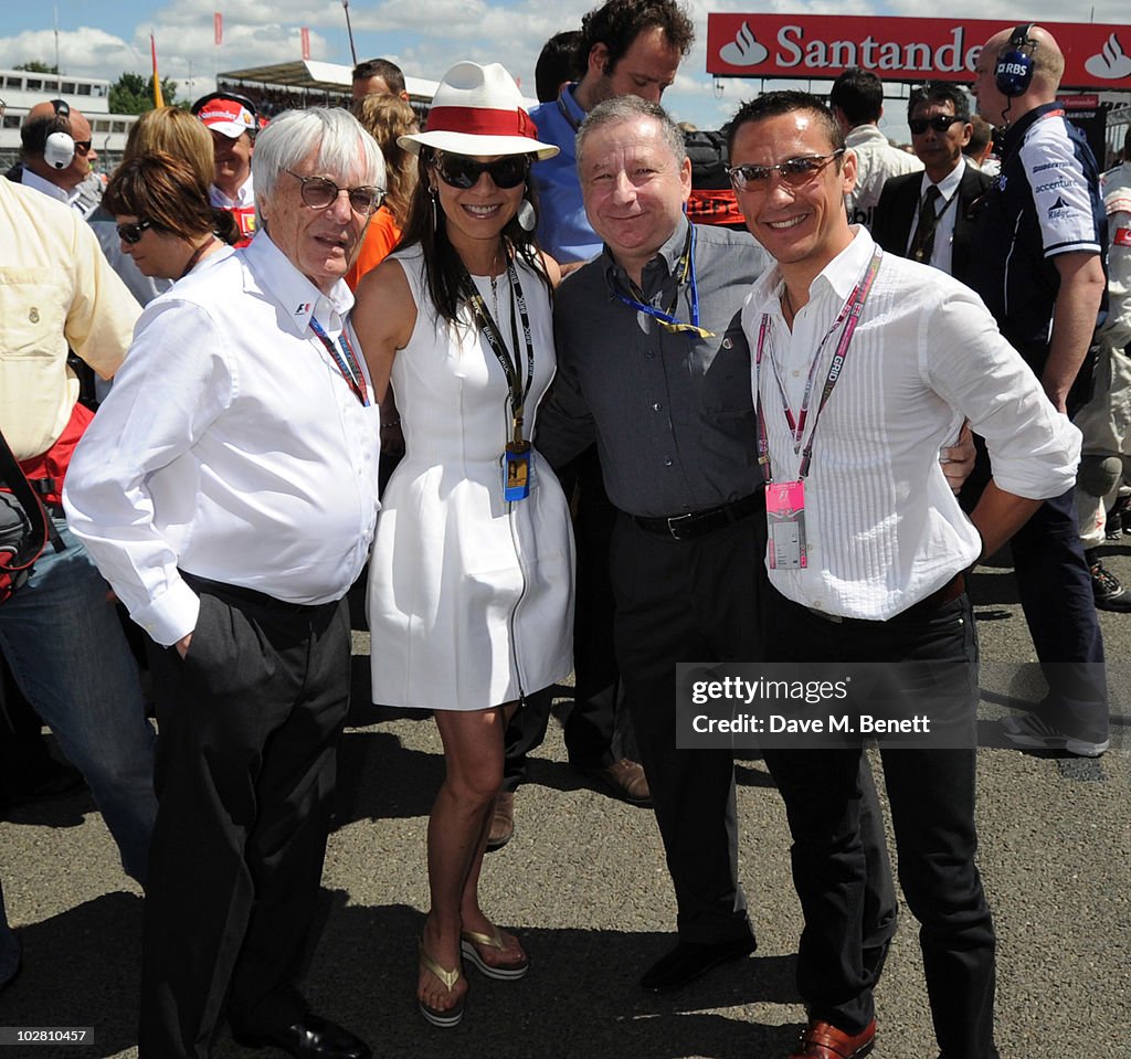 Celebrities Attend Formula One British Grand Prix