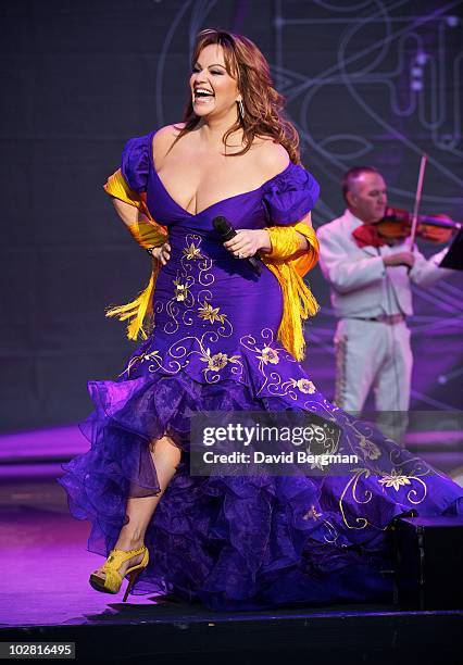 Jenni Rivera performs at Lilith 2010 at Verizon Wireless Amphitheater on July 10, 2010 in Irvine, California.