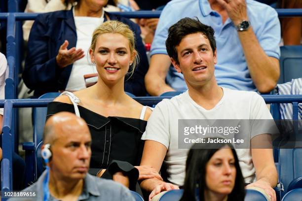 Karlie Kloss and Josh Kushner at 2018 US Open on September 6, 2018 in New York City.