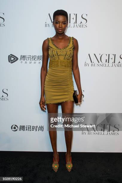 Maria Borges attends the Russell James 'Angels' book launch & exhibit at Stephan Weiss Studio on September 6, 2018 in New York City.