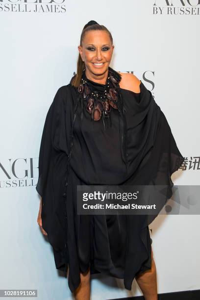 Donna Karan attends the Russell James 'Angels' book launch & exhibit at Stephan Weiss Studio on September 6, 2018 in New York City.
