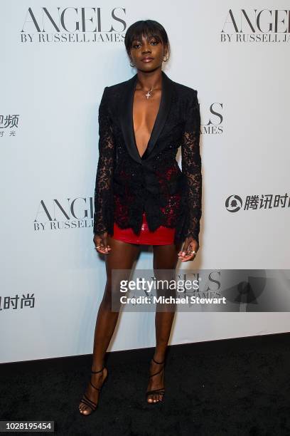 Zuri Tibby attends the Russell James 'Angels' book launch & exhibit at Stephan Weiss Studio on September 6, 2018 in New York City.