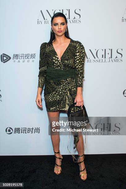Adriana Lima attends the Russell James 'Angels' book launch & exhibit at Stephan Weiss Studio on September 6, 2018 in New York City.