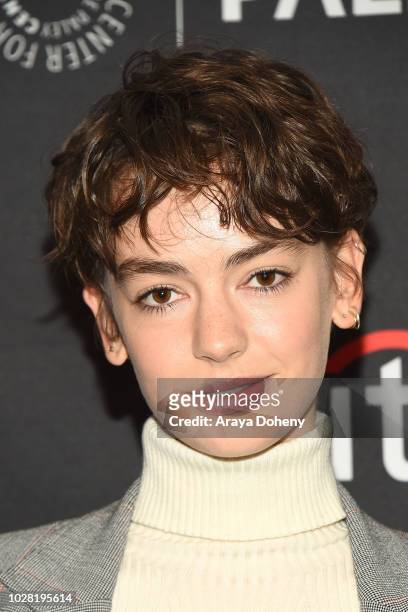 Brigette Lundy-Paine from Netflix's 'Atypical' attends The Paley Center for Media's 2018 PaleyFest Fall TV Previews - Netflix at The Paley Center for...