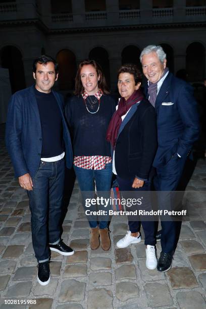 General Director of Galeries Lafayette, Nicolas Houze, his wife Anne-Charlotte, Chairman of the Board of Galeries Lafayette Group, Philippe Houze and...