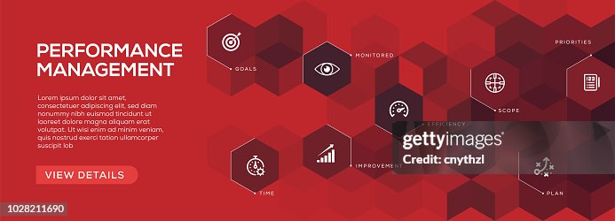 Performance Management Banner Design High-Res Vector Graphic - Getty Images