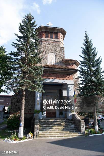 General view of the Stabtul Illie Church on August 05, 2018 in Sinaia, Romania.