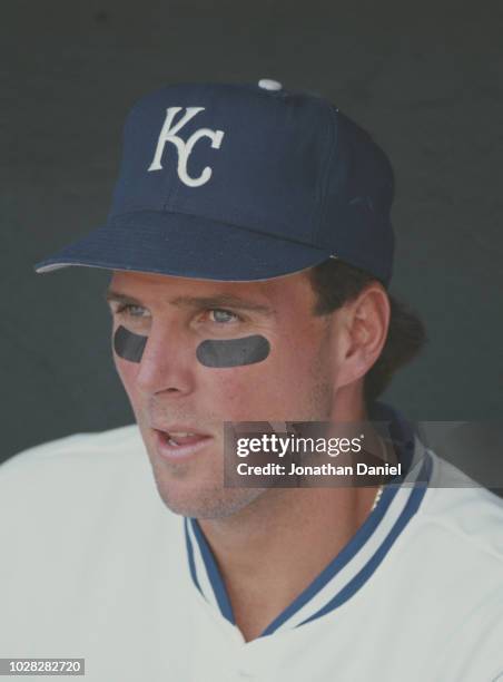 Bill Pecota, Third Baseman, Shortstop and Second Baseman for the Kansas City Royals during the Major League Baseball American League West game...