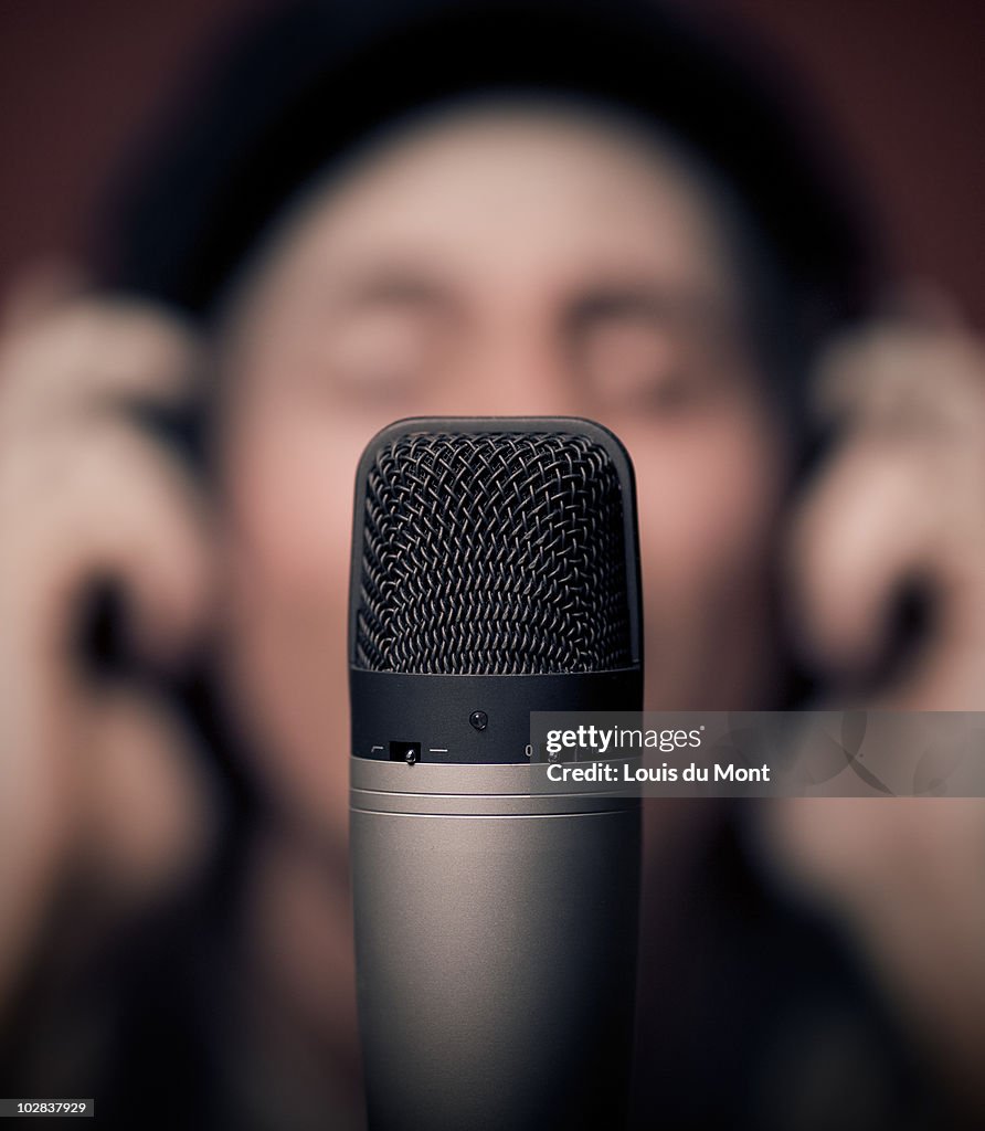 Person and Mic