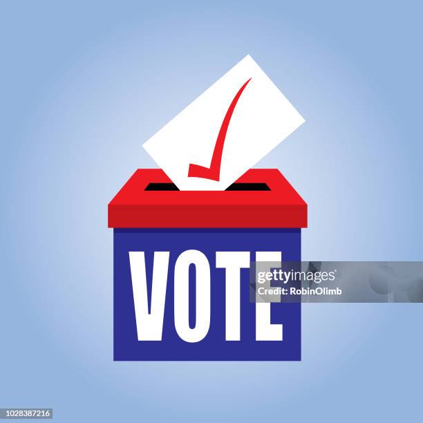 illustrations, cliparts, dessins animés et icônes de urne électorale icône - voter