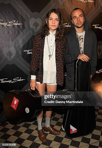 Coco Sumner and band member attend the launch party for Thomas Sabo's new collection at St Mark's Church, Mayfair on July 8, 2010 in London, England.