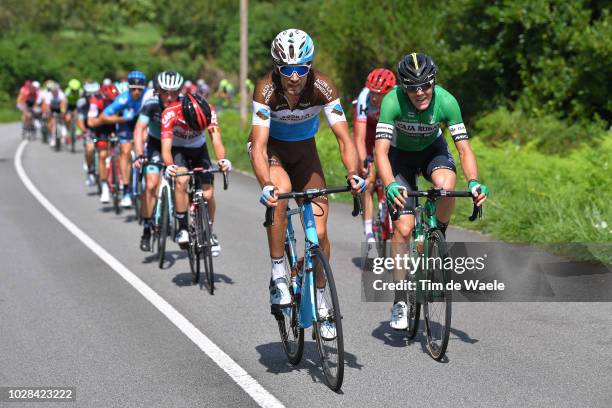 Ben Gastauer of Luxembourg and Team AG2R La Mondiale / Cristian Rodreguez of Spain and Team Caja Rural - Seguros RGA / during the 73rd Tour of Spain...