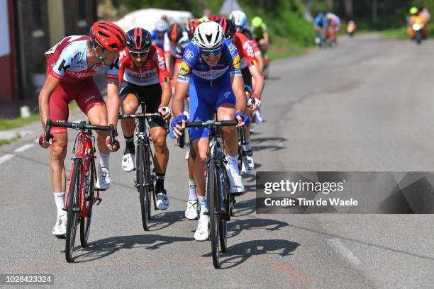 Ilnur Zakarin of Russia and Team Katusha Alpecin / Laurens De Plus of Belgium and Team Quick-Step Floors / during the 73rd Tour of Spain 2018, Stage...