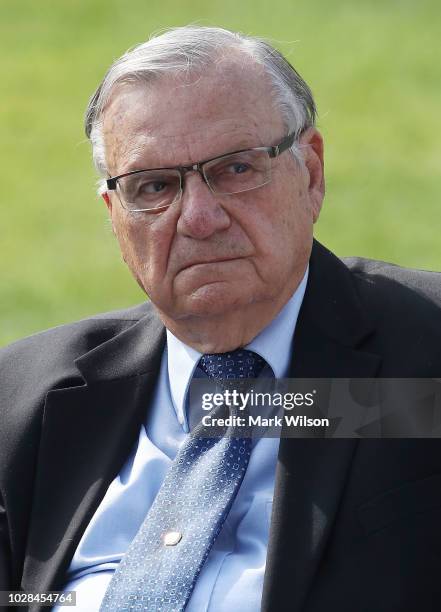 Joe Arpaio attends a Angel Families rally at the U.S. Capitol on September 7, 2018 in Washington, DC. The rally was held byÊrelatives of victims...