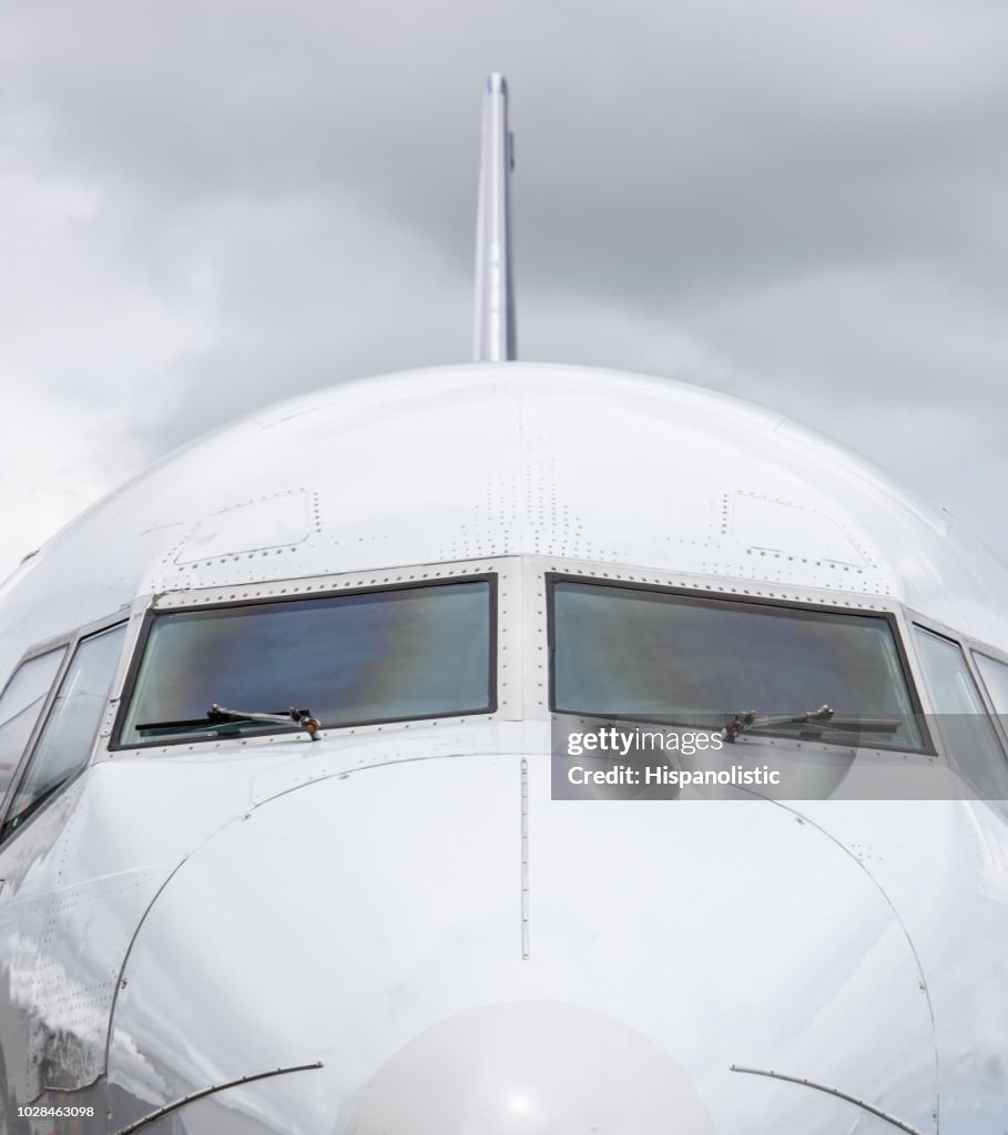 Cockpit External Closeup On An Airplanes Cockpit From Outside High-Res Stock Photo ...