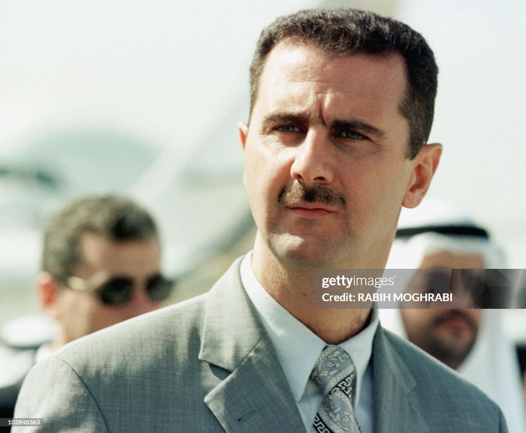 Syrian Colonel Bashar al-Assad attends t