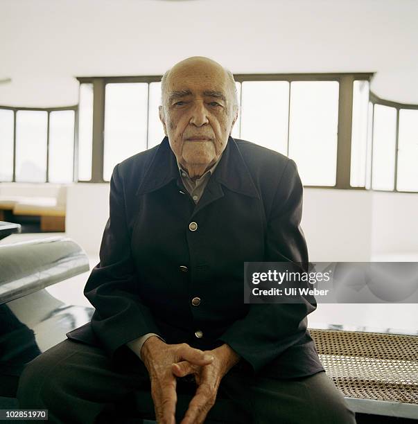 Actor Oscar Niemeyer poses for a portrait shoot in New York.
