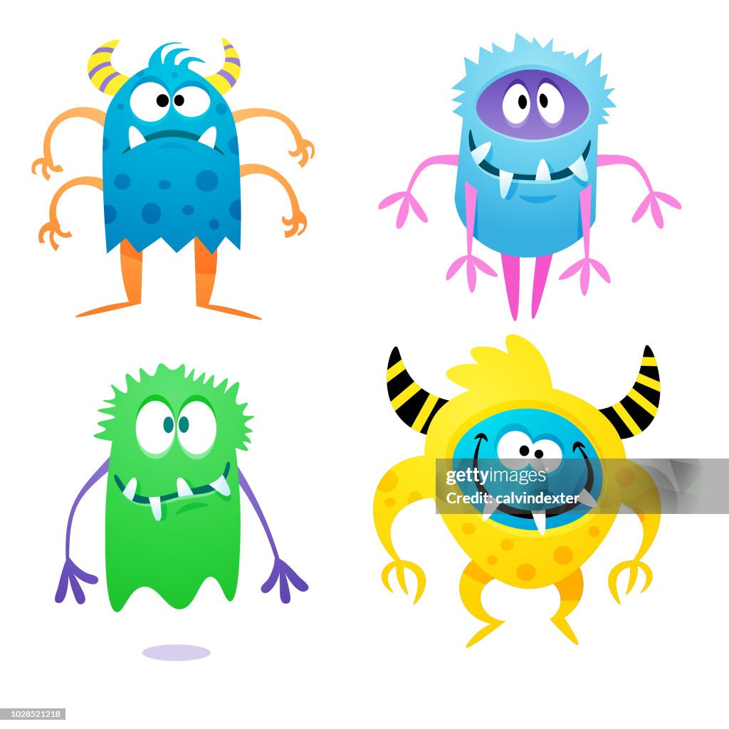 Leuke eigenzinnige monsters