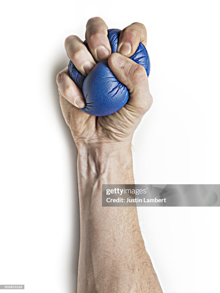 SQUEEZING STRESS BALL