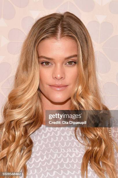 Model Nina Agdal attends the Kate Spade New York Fashion Show during New York Fashion Week at New York Public Library on September 7, 2018 in New...