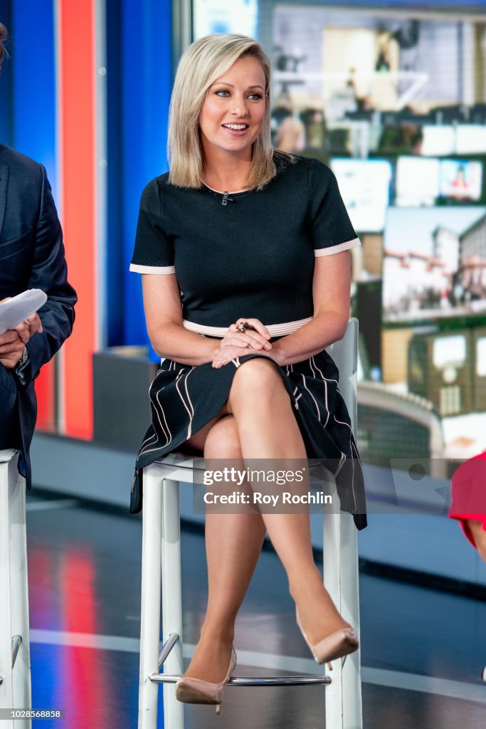 Fox News host Sandra Smith discusses "Walk of America" with Jill... News Photo - Getty Images