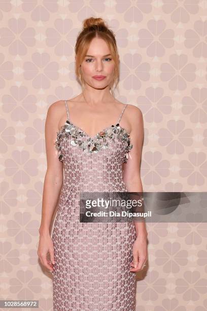 Actress Kate Bosworth attends the Kate Spade New York Fashion Show during New York Fashion Week at New York Public Library on September 7, 2018 in...