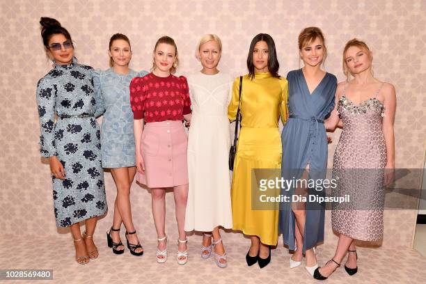 Priyanka Chopra, Elizabeth Olsen, Gillian Jacobs, Nicola Glass, Julia Jones, Suki Waterhouse and Kate Bosworth attend the Kate Spade New York Fashion...