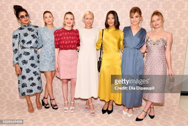 Priyanka Chopra, Elizabeth Olsen, Gillian Jacobs, Nicola Glass, Julia Jones, Suki Waterhouse and Kate Bosworth attend the Kate Spade New York Fashion...