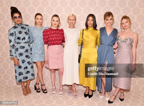 Priyanka Chopra, Elizabeth Olsen, Gillian Jacobs, Nicola Glass, Julia Jones, Suki Waterhouse and Kate Bosworth attend the Kate Spade New York Fashion...