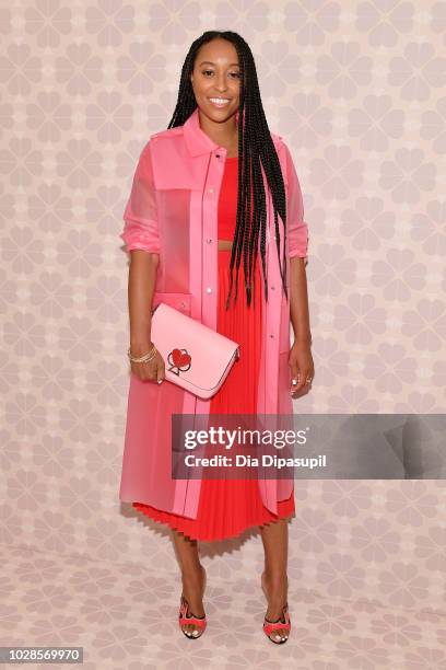 Shiona Turini attends the Kate Spade New York Fashion Show during New York Fashion Week at New York Public Library on September 7, 2018 in New York...