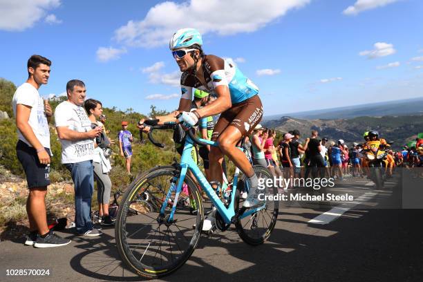 Ben Gastauer of Luxembourg and Team AG2R La Mondiale / Alto de la Camperona / Fans / Public / during the 73rd Tour of Spain 2018, Stage 13 a 174,8km...