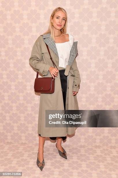 Leonie Hanne attends the Kate Spade New York Fashion Show during New York Fashion Week at New York Public Library on September 7, 2018 in New York...