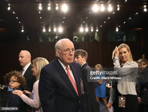 John Dean, former White House counsel to President Nixon, attends a hearing on the nomination of federal appeals court judge Brett Kavanaugh to be an...