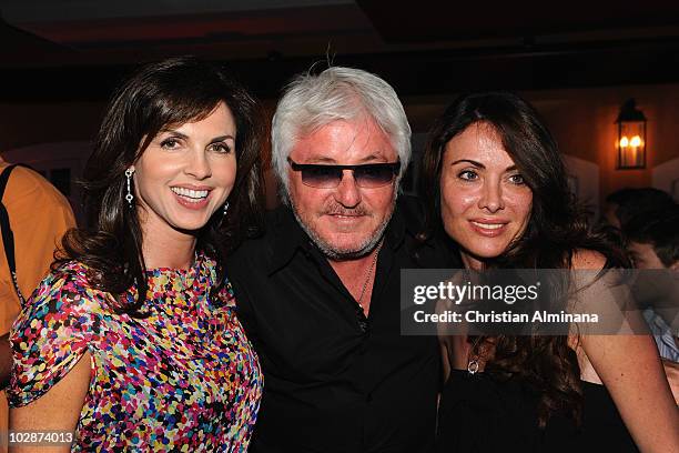 Caroline Barclay , Marc Cerrone and guest attend the Byblos Summer Party at Byblos Hotel on July 13, 2010 in Saint-Tropez, France.